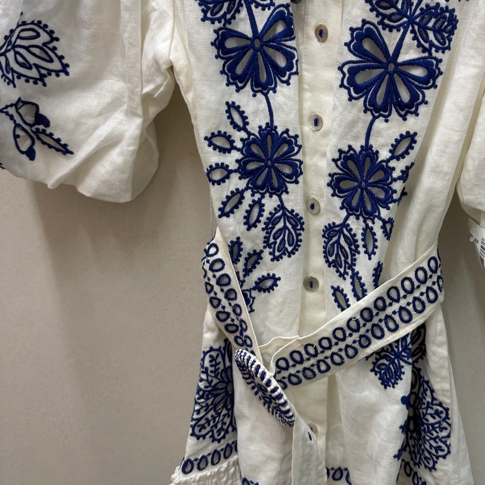 FARM Rio linen mini dress - Picture 3 of 5